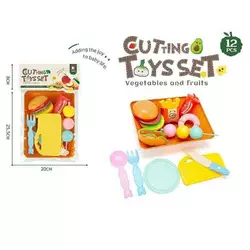 Продукти на липучці 2207 A5 (80/2) кошик, дошка та ніж для “нарізання”, тарілка, виделка, в пакеті Продукти на липучці 2207 A5 (80/2) кошик, дошка та ніж для “нарізання”, тарілка, виделка, в пакеті