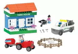 Конструктор 03-615 Pilsan (6) "Ферма", транспорт, фігурки тварин та людей, рухомі деталі, інструкція, в коробці Конструктор 03-615 Pilsan (6) "Ферма", транспорт, фігурки тварин та людей, рухомі деталі, інструкція, в коробці