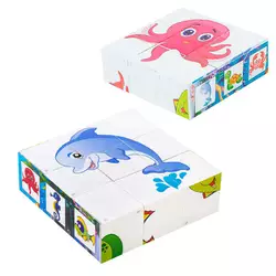 гр Кубики "Водний світ" 0412 (21) "BAMSIC" гр Кубики "Водний світ" 0412 (21) "BAMSIC"