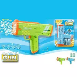 Пістолет з мильними бульбашками 333-21 (60/2) 2 кольори, автоматичний принцип, 2 пляшки мильного розчину, на батарейках, підсвічування, на листі Пістолет з мильними бульбашками 333-21 (60/2) 2 кольори, автоматичний принцип, 2 пляшки мильного розчину, на батарейках, підсвічування, на листі