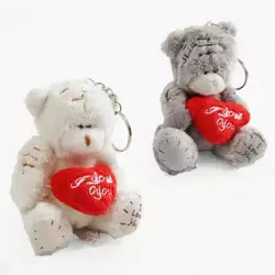 М`яка іграшка-брелок M 17960 (1800) ЦІНА ЗА 1 ШТУКУ, “Ведмідь”, висота 8 см, металеве кільце М`яка іграшка-брелок M 17960 (1800) ЦІНА ЗА 1 ШТУКУ, “Ведмідь”, висота 8 см, металеве кільце