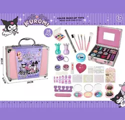 Набір косметики 768-71 C (48/2) тіні, глітер, блискітки, щітка для волосся, аксесуари для манікюру, лак, олівець, блиск, пензлики, у валізі Набір косметики 768-71 C (48/2) тіні, глітер, блискітки, щітка для волосся, аксесуари для манікюру, лак, олівець, блиск, пензлики, у валізі