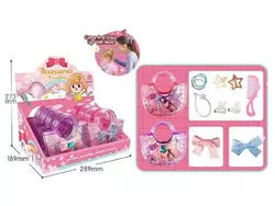 Прикраси для волосся YT 058 A (24/2) 5 заколок, 5 резинок, у боксі, ЦІНА ЗА 8 ШТУК В БЛОЦІ Прикраси для волосся YT 058 A (24/2) 5 заколок, 5 резинок, у боксі, ЦІНА ЗА 8 ШТУК В БЛОЦІ