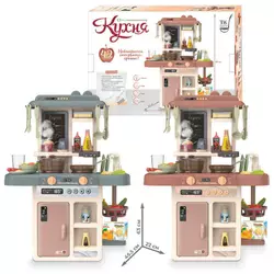 Кухня "Світ смачних пригод" TK-61324 (12) "TK Group", 2 кольори, вис. 63 см, 42 ел., пара, світло, звук, помп. подача води, продукти, в коробці, МІКС Кухня "Світ смачних пригод" TK-61324 (12) "TK Group", 2 кольори, вис. 63 см, 42 ел., пара, світло, звук, помп. подача води, продукти, в коробці, МІКС