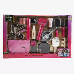 Набір перукаря 626032 (12) 21 аксесуар, світло, звук, стайлер, фен видуває повітря, бігуді, заколки, щітки, гребінець, люстерко, у коробці Набір перукаря 626032 (12) 21 аксесуар, світло, звук, стайлер, фен видуває повітря, бігуді, заколки, щітки, гребінець, люстерко, у коробці