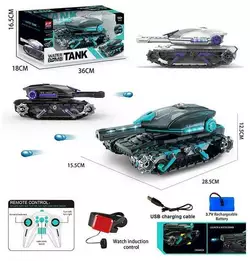 Танк на радіокеруванні HD 5011 (16) МІКС КОЛЬОРІВ, 3 кольори, підсвічування, звук, сенсорне управління, стріляє орбізами, акумулятор 3,7V, в коробці Танк на радіокеруванні HD 5011 (16) МІКС КОЛЬОРІВ, 3 кольори, підсвічування, звук, сенсорне управління, стріляє орбізами, акумулятор 3,7V, в коробці