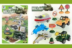 Набір машин 08-34 (96/2) 3 машинки, аксесуари, інерція, на листі Набір машин 08-34 (96/2) 3 машинки, аксесуари, інерція, на листі