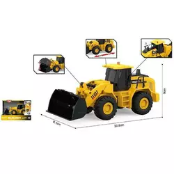 Спецтехніка WY 1101 A (48) на батарейках, масштаб - 1:20, звук, світло, інерція, рухомий ківш, прогумовані колеса, в коробці Спецтехніка WY 1101 A (48) на батарейках, масштаб - 1:20, звук, світло, інерція, рухомий ківш, прогумовані колеса, в коробці