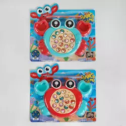 Риболовля 137-1 A (60/2) "Краб", 2 кольори, 15 риб, 3 вудки, на батарейках, на листі Риболовля 137-1 A (60/2) "Краб", 2 кольори, 15 риб, 3 вудки, на батарейках, на листі