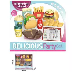 Набір продуктів LY 8638 A (36/2) муляжі продуктів, столове начиння, меню, в коробці Набір продуктів LY 8638 A (36/2) муляжі продуктів, столове начиння, меню, в коробці