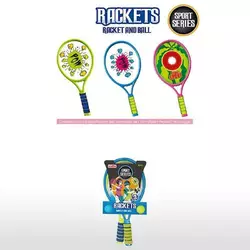 Набір ракеток 9905 A (48) 2 ракетки, пластиковий каркас, 2 м’ячі, на листі, ВИДАЄТЬСЯ МІКС ВИДІВ Набір ракеток 9905 A (48) 2 ракетки, пластиковий каркас, 2 м’ячі, на листі, ВИДАЄТЬСЯ МІКС ВИДІВ