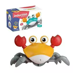 Краб QC 3 Y (60) від батарейок, 2 режими роботи, мелодії, бігає, в коробці Краб QC 3 Y (60) від батарейок, 2 режими роботи, мелодії, бігає, в коробці