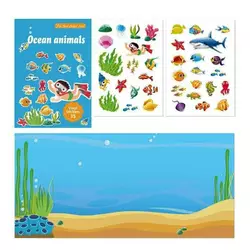 Зошит з наліпками LY 63045 (300) багаторазові наліпки, в пакеті Зошит з наліпками LY 63045 (300) багаторазові наліпки, в пакеті