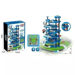 Трек-парковка 660 A-324 (10/2) “Поліція”, масштаб - 1:64, автоматичний підіймач, звук, світло, металопластикові машинки,  наліпки, в коробці Трек-парковка 660 A-324 (10/2) “Поліція”, масштаб - 1:64, автоматичний підіймач, звук, світло, металопластикові машинки,  наліпки, в коробці