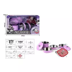 Набір посуду 988 C 56 (36) 11 елементів, металевий, в коробці Набір посуду 988 C 56 (36) 11 елементів, металевий, в коробці