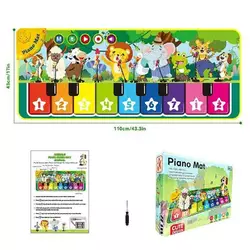 Килимок музичний 638-18 (36) 110 х 3 х 43 см, на батарейках, музичні інструменти, ноти, звуки тварин, запис, режим пам`яті, музика, в коробці Килимок музичний 638-18 (36) 110 х 3 х 43 см, на батарейках, музичні інструменти, ноти, звуки тварин, запис, режим пам`яті, музика, в коробці