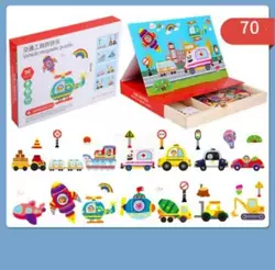 Дерев`яна магнітна дошка C 74000 (28) магнітні елементи, в коробці Дерев`яна магнітна дошка C 74000 (28) магнітні елементи, в коробці