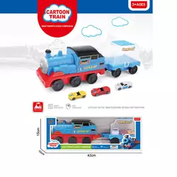 Потяг 413-1 (48/2) інерція, вагон, машинки, в коробці Потяг 413-1 (48/2) інерція, вагон, машинки, в коробці