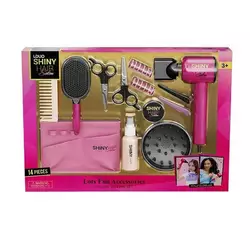 Набір перукаря 626018 (18) 14 аксесуарів, фен видуває повітря, 2 насадки, 2 бігуді, 2 заколки, гребінець, щітка, ножиці, у коробці Набір перукаря 626018 (18) 14 аксесуарів, фен видуває повітря, 2 насадки, 2 бігуді, 2 заколки, гребінець, щітка, ножиці, у коробці
