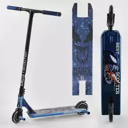 Самокат трюковый 44374 Best Scooter (4) "SIMBIOTE" HIC-система, ПЕГИ, алюминиевый диск и дека, колёса 120мм PU, ширина руля - 57 см, в коробке Самокат трюковый 44374 Best Scooter (4) "SIMBIOTE" HIC-система, ПЕГИ, алюминиевый диск и дека, колёса 120мм PU, ширина руля - 57 см, в коробке