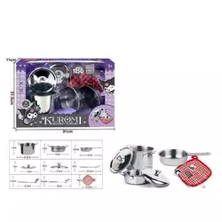 Набір посуду 988 C 46 (48/2) 9 елементів, металевий, в коробці Набір посуду 988 C 46 (48/2) 9 елементів, металевий, в коробці