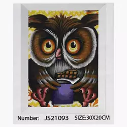 Алмазна мозаїка JS 21093 (50) "TK Group", "Сова", 30х20 см в коробці Алмазна мозаїка JS 21093 (50) "TK Group", "Сова", 30х20 см в коробці