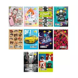 гр Блокнот АП-1715 (36) А7, 72арк, на пружині "Апельсин" ВИДАЄТЬСЯ МІКС ВИДІВ гр Блокнот АП-1715 (36) А7, 72арк, на пружині "Апельсин" ВИДАЄТЬСЯ МІКС ВИДІВ