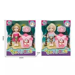 Лялька GN 686 A2 (192/2) 2 види, висота: 11,5 см, аксесуари, песик, будка, знімний одяг, в коробці Лялька GN 686 A2 (192/2) 2 види, висота: 11,5 см, аксесуари, песик, будка, знімний одяг, в коробці