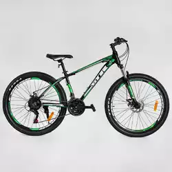 Велосипед Спортивный CORSO «GTR-3000» 26" дюймов GTR-26071 (1) рама алюминиевая 15’’, оборудование Shimano 21 скорость, собран на 75