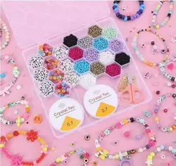 Набір бісеру 610-42 B (120) ліска, ножиці, у боксі Набір бісеру 610-42 B (120) ліска, ножиці, у боксі