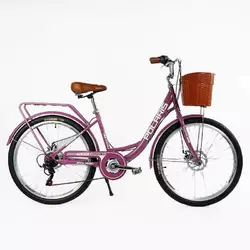 Велосипед міський Corso «Polaris» 26`` PS-91606 + КОШИК Велосипед міський Corso «Polaris» 26`` PS-91606 + КОШИК