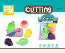 Фрукти на липучках XY 822 (240/2) 4 штуки, дошка, ніж, в пакеті Фрукти на липучках XY 822 (240/2) 4 штуки, дошка, ніж, в пакеті