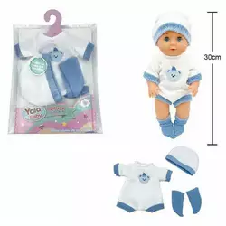 Одяг для пупса YLC 330 K (120) комбінезон, шапочка, шкарпетки, для ляльок зростом 30-35 см, у пакеті Одяг для пупса YLC 330 K (120) комбінезон, шапочка, шкарпетки, для ляльок зростом 30-35 см, у пакеті