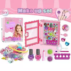 Набір прикрас L 5301 (120/2) скринька, лаки, обручі, помада, в коробці Набір прикрас L 5301 (120/2) скринька, лаки, обручі, помада, в коробці