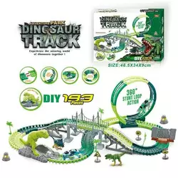 Трек 365 (18/2) світло, дино майданчик, 193 елементи, довжина треку 395 см, аксесуари, в коробці Трек 365 (18/2) світло, дино майданчик, 193 елементи, довжина треку 395 см, аксесуари, в коробці