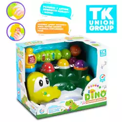 Музична стукалка 69411 (24/2) "TK Group", "Динозавр", на батарейках, світлові та звукові ефекти молоточка, в коробці Музична стукалка 69411 (24/2) "TK Group", "Динозавр", на батарейках, світлові та звукові ефекти молоточка, в коробці