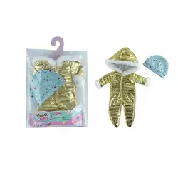 Одяг для пупса YLC 235 N (120) комбінезон з хутром, шапочка, для ляльок зростом 30-35 см, в пакеті Одяг для пупса YLC 235 N (120) комбінезон з хутром, шапочка, для ляльок зростом 30-35 см, в пакеті