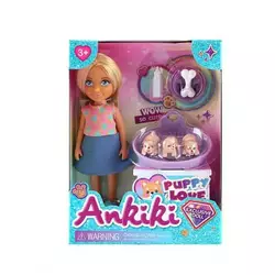 Лялька з аксесуарами 606008 (96) висота - 13 см, рухомі кінцівки, прошите волосся, гумова голова, фігурки песиків, аксесуари Лялька з аксесуарами 606008 (96) висота - 13 см, рухомі кінцівки, прошите волосся, гумова голова, фігурки песиків, аксесуари