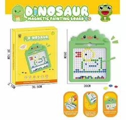 Магнітна мозаїка 595-14 (36) “Динозаврик”, 30х39 см, магнітний стилус, картки із завданнями, в коробці Магнітна мозаїка 595-14 (36) “Динозаврик”, 30х39 см, магнітний стилус, картки із завданнями, в коробці
