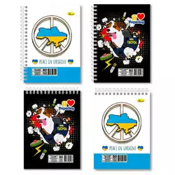 гр Блокнот Б-Л6-80 / АП-1904 "Патріотичні" (10) А6, 80арк, лаковка, 2 види, пружина збоку та пружина зверху "Апельсин" ВИДАЄТЬСЯ ТІЛЬКИ МІКС ВИДІВ гр Блокнот Б-Л6-80 / АП-1904 "Патріотичні" (10) А6, 80арк, лаковка, 2 види, пружина збоку та пружина зверху "Апельсин" ВИДАЄТЬСЯ ТІЛЬКИ МІКС ВИДІВ