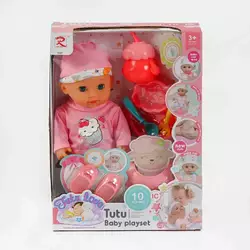 Пупс 9567 (24) "Tutu Baby playset", музичний чіп, характерні звуки та фрази, заплющує очі, аксесуари, в коробці Пупс 9567 (24) "Tutu Baby playset", музичний чіп, характерні звуки та фрази, заплющує очі, аксесуари, в коробці