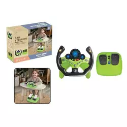 Кермо 2192 E-71 Штрих = 92446 (24) колір ЗЕЛЕНИЙ, звукові ефекти, озвуч. англійською, мелодії, світло, педалі гальма та газу, присоски, в коробці Кермо 2192 E-71 Штрих = 92446 (24) колір ЗЕЛЕНИЙ, звукові ефекти, озвуч. англійською, мелодії, світло, педалі гальма та газу, присоски, в коробці