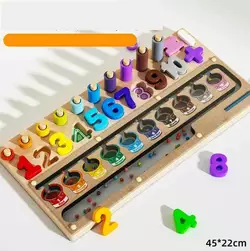 Логічна дерев’яна дошка C 74027 (16) гра з кілочками, кольорові кільця, стилус, кульки, сортер, магнітна гра, цифри, в коробці Логічна дерев’яна дошка C 74027 (16) гра з кілочками, кольорові кільця, стилус, кульки, сортер, магнітна гра, цифри, в коробці