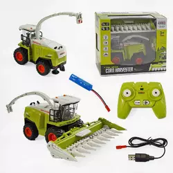 Комбайн на радіокеруванні 6611 A (16) звук, підсвічування, акумулятор 3.7V, пульт 2.4GHz, USB-кабель, гумові колеса, масштаб 1:24, в коробці Комбайн на радіокеруванні 6611 A (16) звук, підсвічування, акумулятор 3.7V, пульт 2.4GHz, USB-кабель, гумові колеса, масштаб 1:24, в коробці
