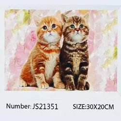 Алмазна мозаїка JS 21351 (50) "TK Group", “Кошенята”, 20х30 см, в коробці Алмазна мозаїка JS 21351 (50) "TK Group", “Кошенята”, 20х30 см, в коробці