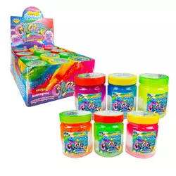 гр Слайм двокольоровий  65456 (1) "Пані Булька", ЦІНА ЗА 12 ШТУК, велика банка, 200г, ароматизований, 6 кольорів, МІКС гр Слайм двокольоровий  65456 (1) "Пані Булька", ЦІНА ЗА 12 ШТУК, велика банка, 200г, ароматизований, 6 кольорів, МІКС