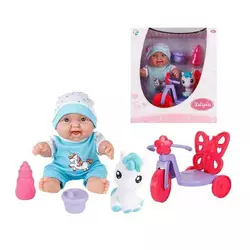 Пупс 716 B (18/2) велосипед, іграшка, аксесуари, висота 24 см, в коробці Пупс 716 B (18/2) велосипед, іграшка, аксесуари, висота 24 см, в коробці