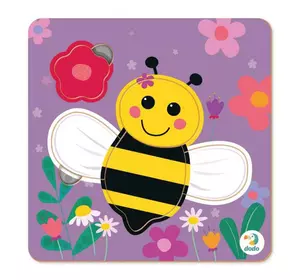 гр Пазл-сортер "Бджілка" картонний (до 2 років) 300358 (48) 5 елементів "Dodo"