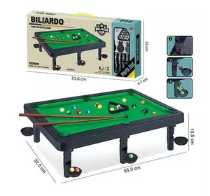 Більярд 68122 (36/2) киї, кулі, трикутник для складання, в коробці Більярд 68122 (36/2) киї, кулі, трикутник для складання, в коробці