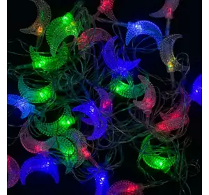 Гірлянда світлодіодна С 23453 "Місяць" (100) довжина 5 метрів, 28 ламп., від мережі 220 В, кольорова, у пакеті Гірлянда світлодіодна С 23453 "Місяць" (100) довжина 5 метрів, 28 ламп., від мережі 220 В, кольорова, у пакеті